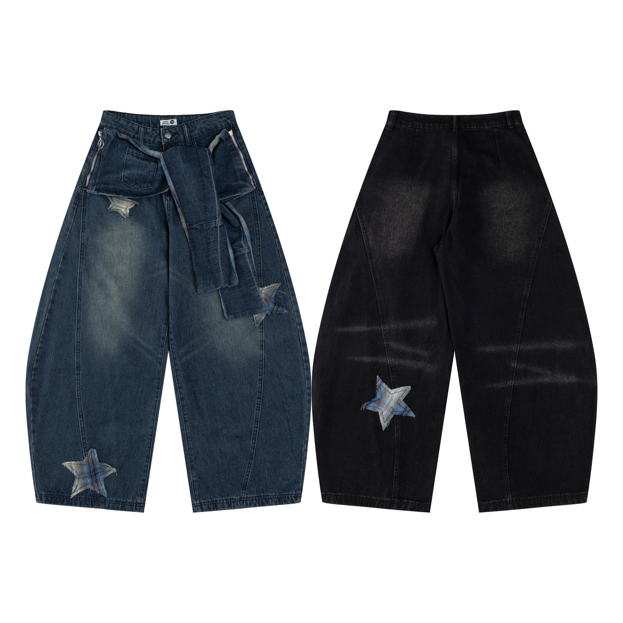 American High Street Star Patch Jeans