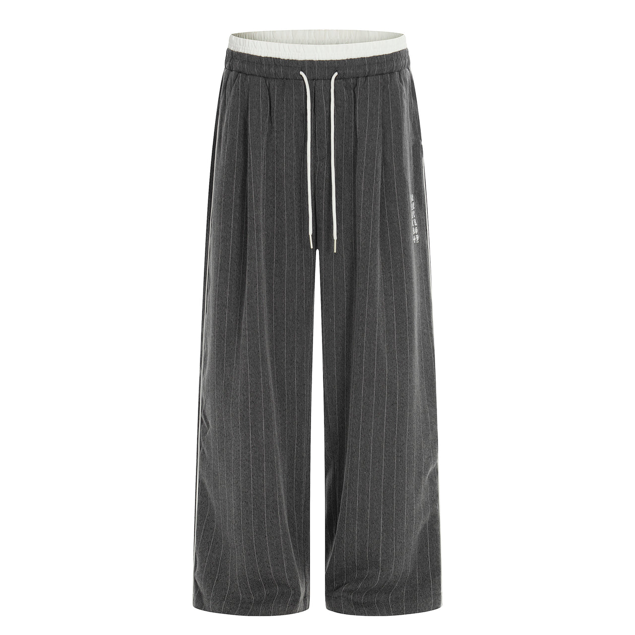 Omirad Pinstripe Wide-Leg Track Pants