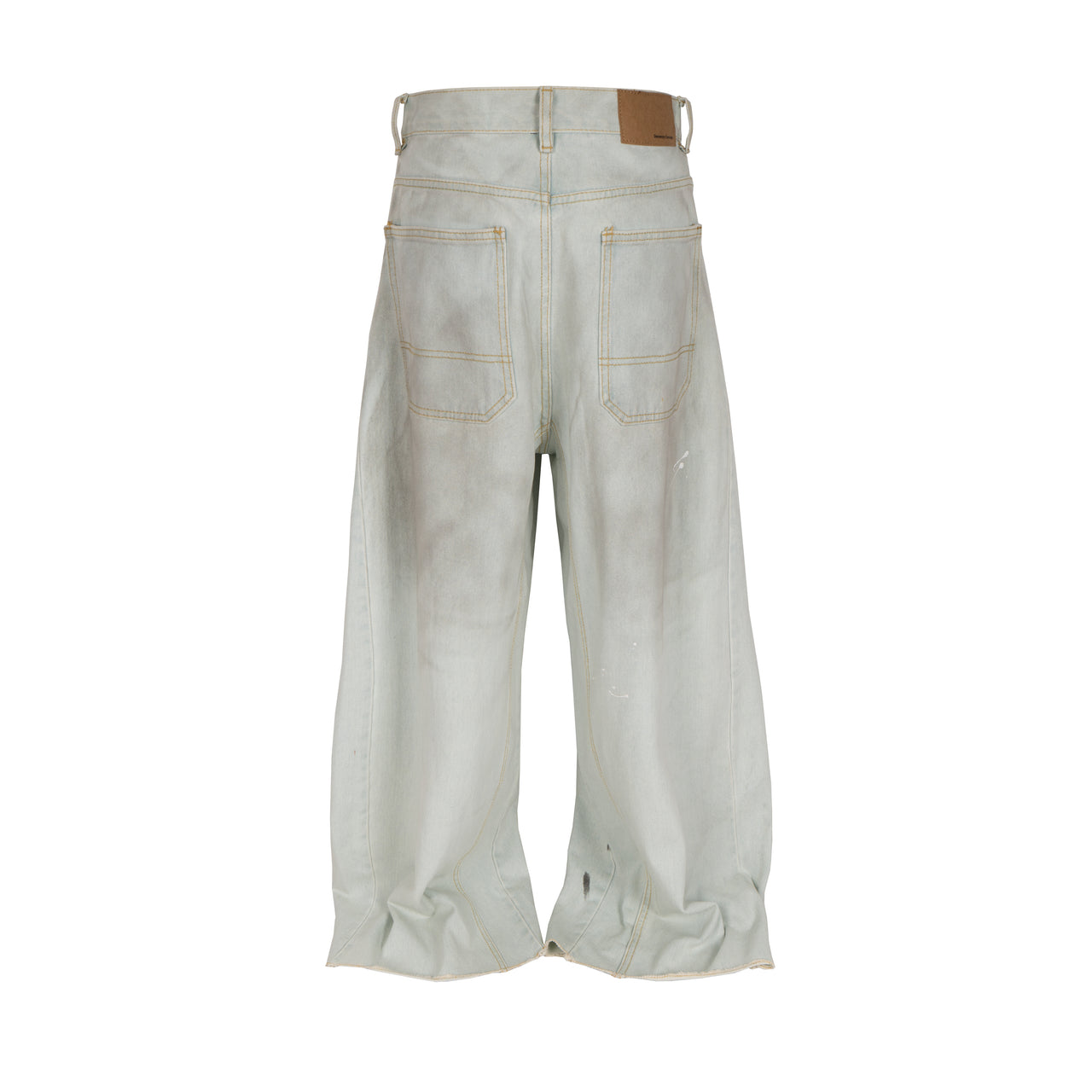 Vintage American Distressed Wide-Leg Jeans