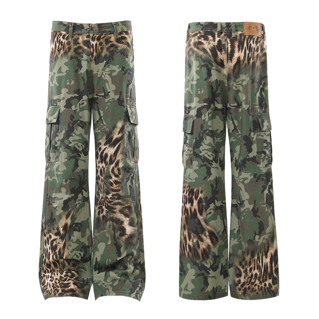 Omirad Leopard Camo Cargo Pants