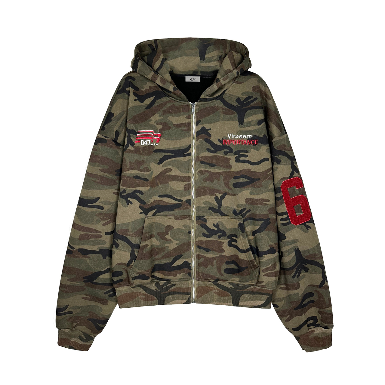 Omirad Camo Varsity Zip Hoodie