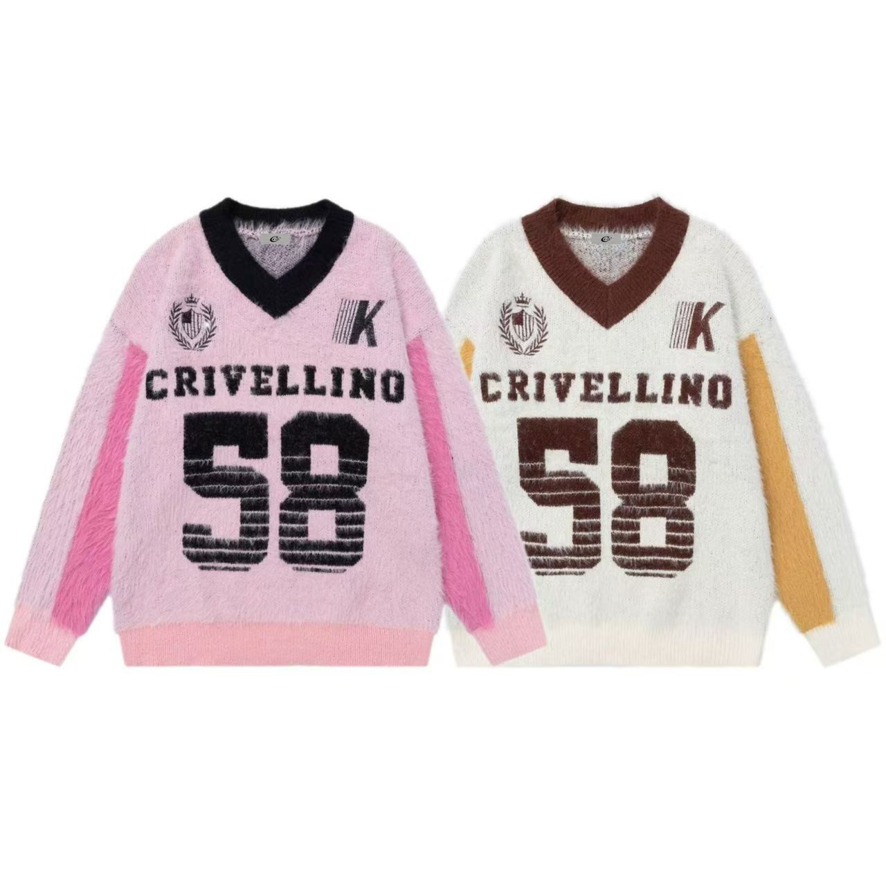 Omirad Retro Varsity Knit Sweater