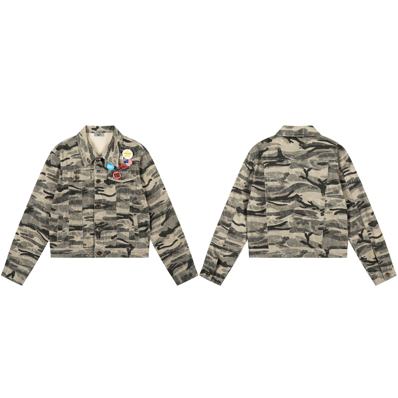Omirad Camo Badge Denim Jacket