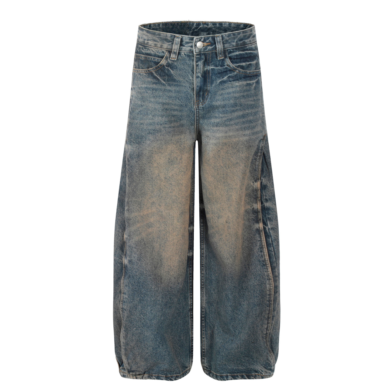 Omirad Sand-Washed Barrel Jeans