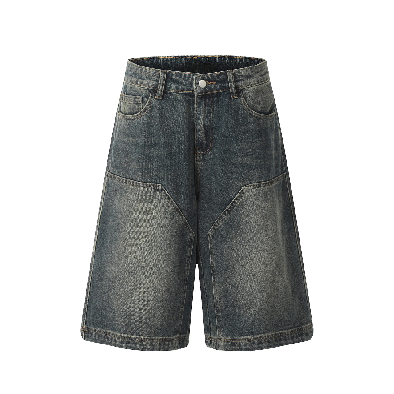 Omirad Vintage Wide-Leg Denim Shorts