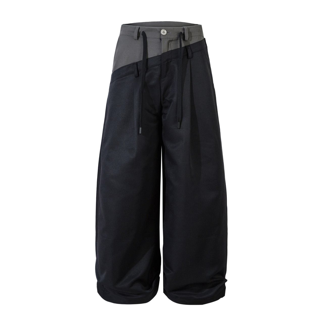 Omirad Two-Tone Panel Wide-Leg Pants