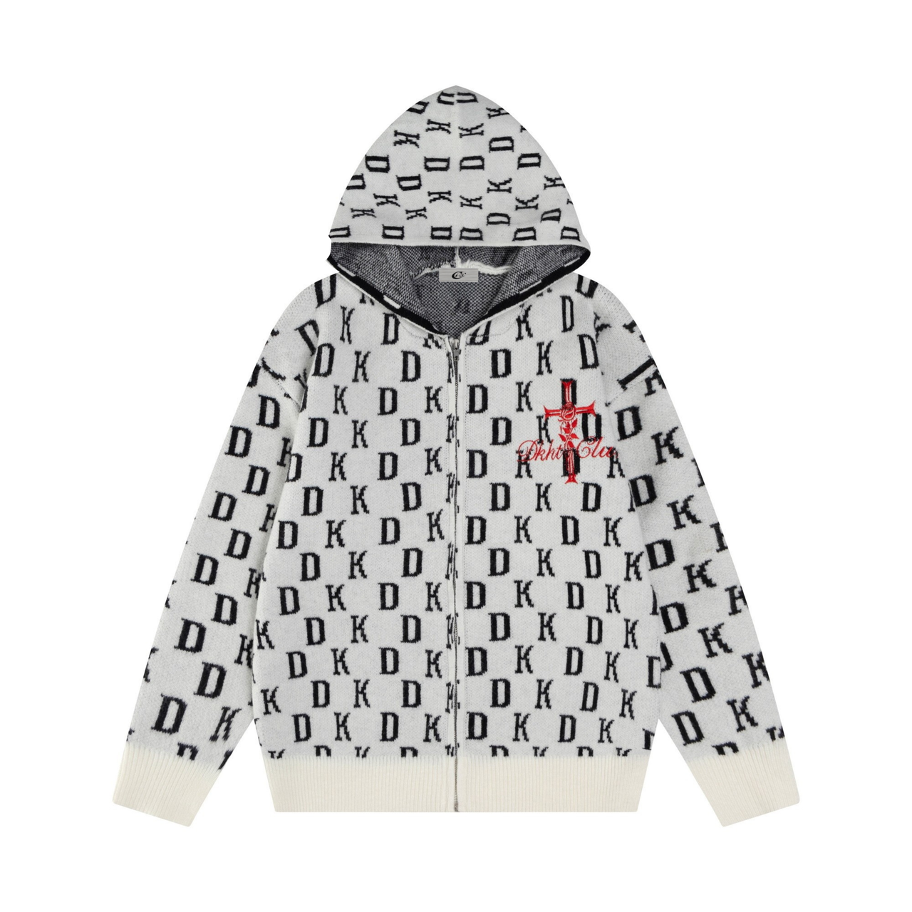 Omirad DK Allover Knit Zip Hoodie