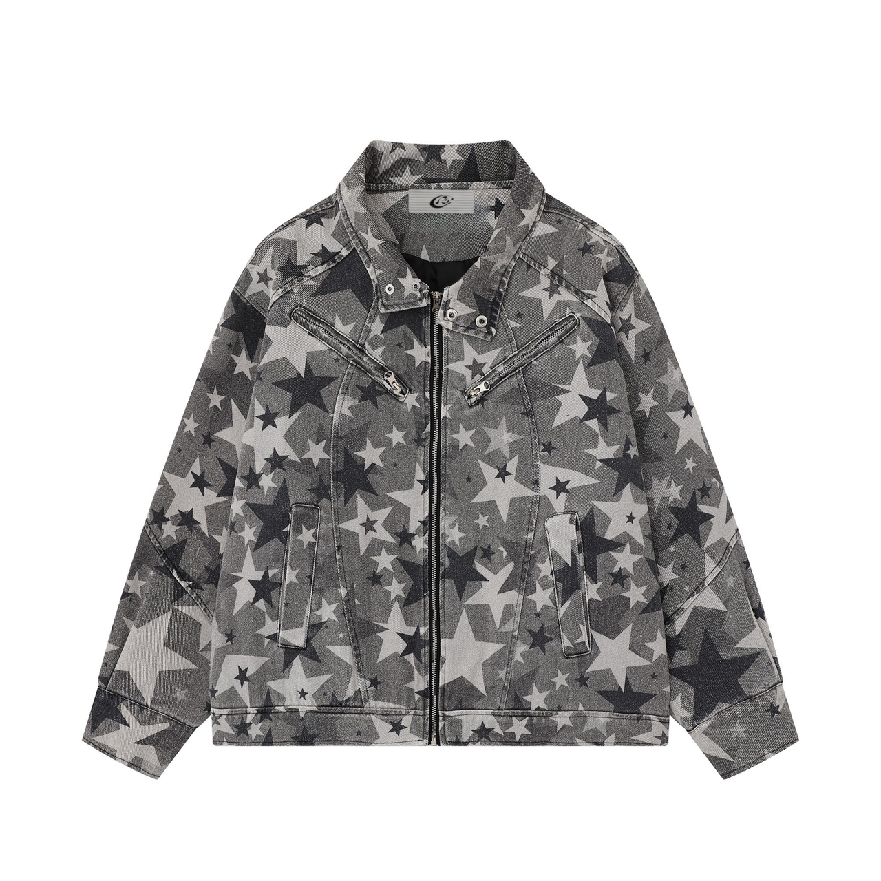 Omirad Star Pattern Denim Jacket