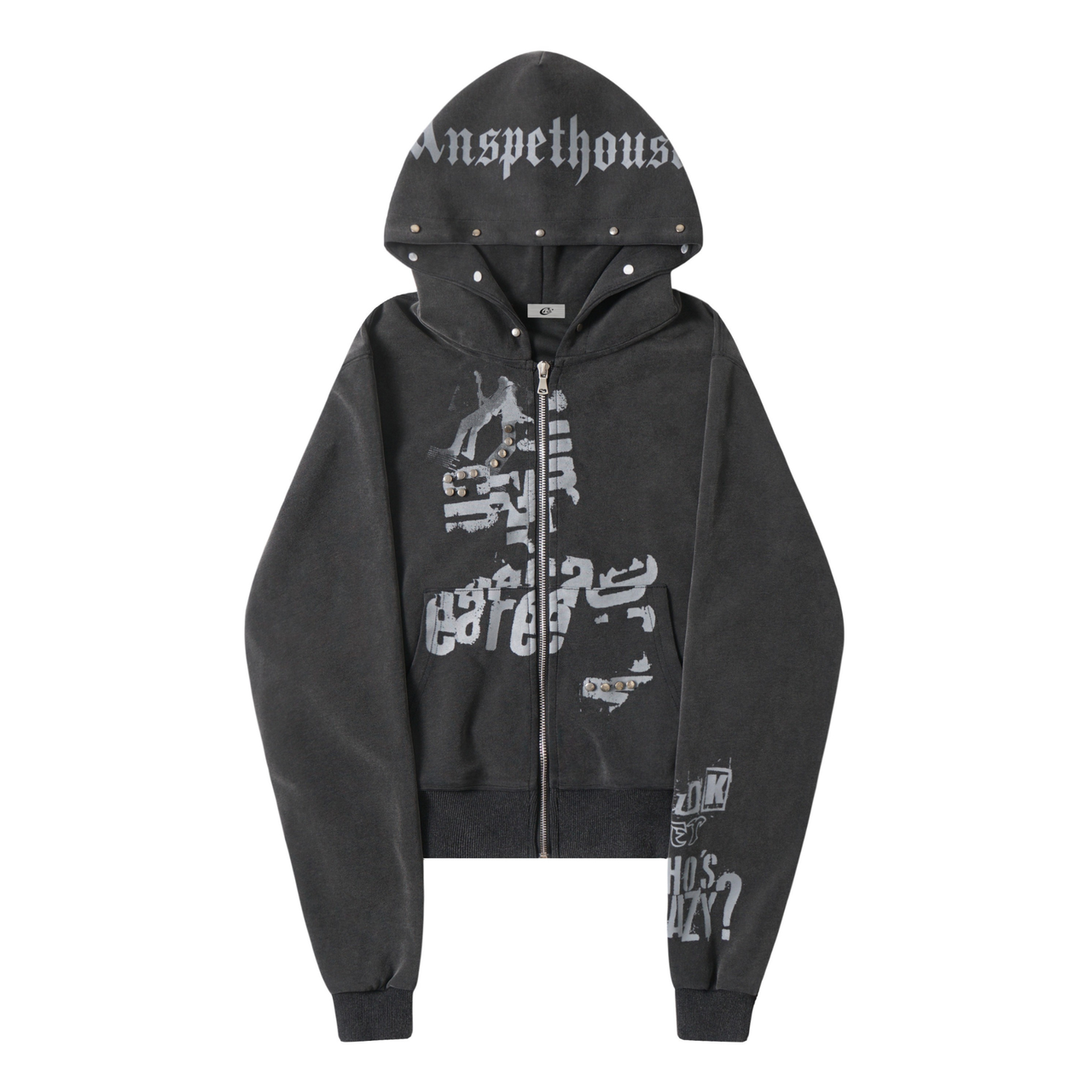 Omirad Punk Washed Zip Hoodie