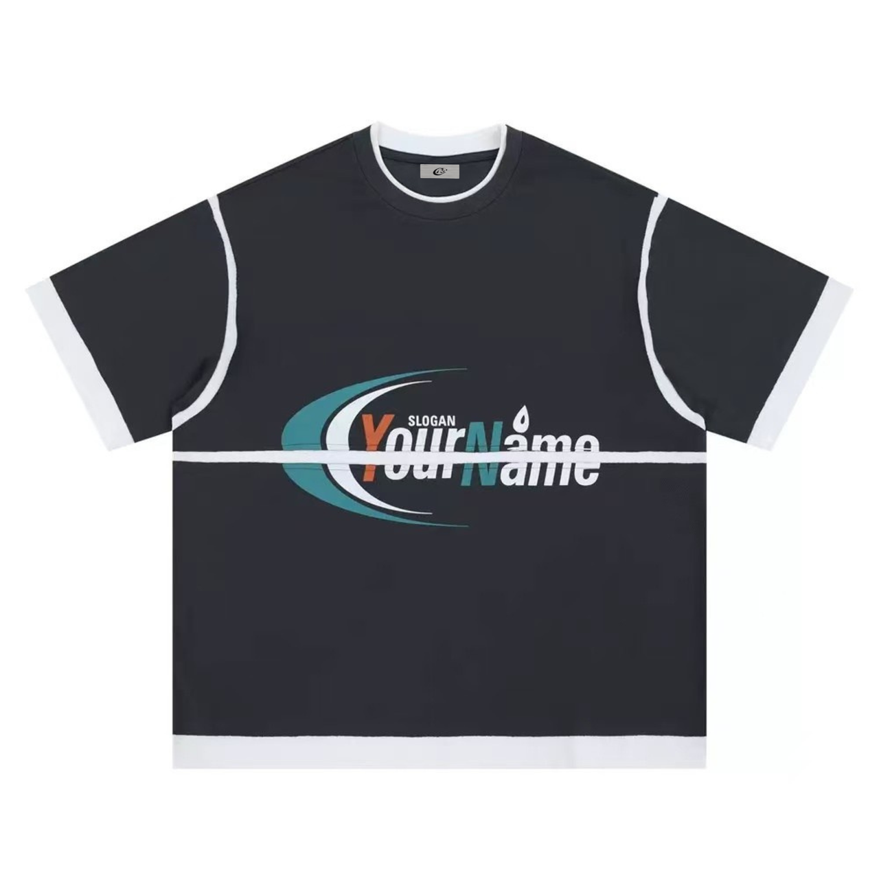 Omirad Graphic Mesh Panel Tee