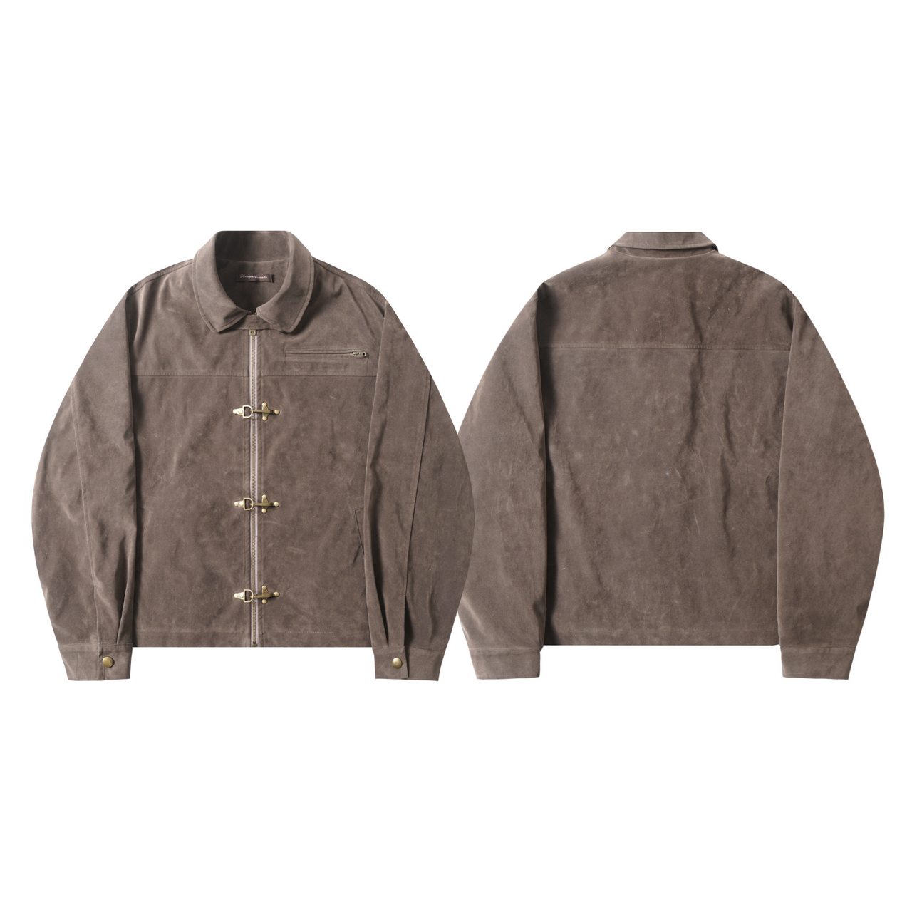 Vintage Rebel Flight-Buckle Jacket