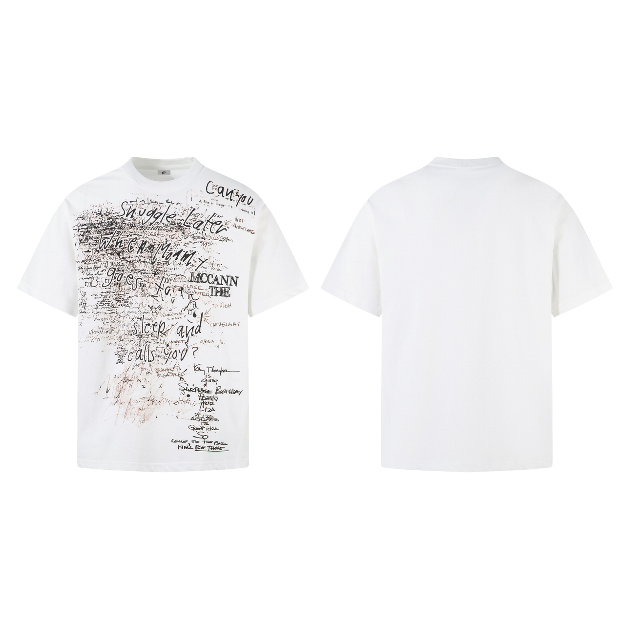 Omirad Handwritten Scribble Graphic Tee