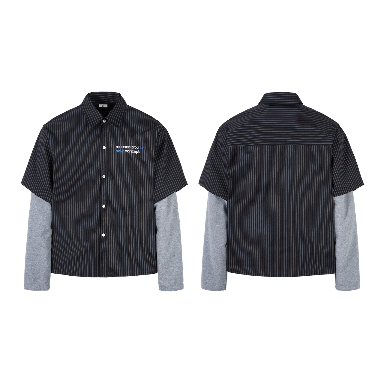 Omirad Layered Pinstripe Shirt