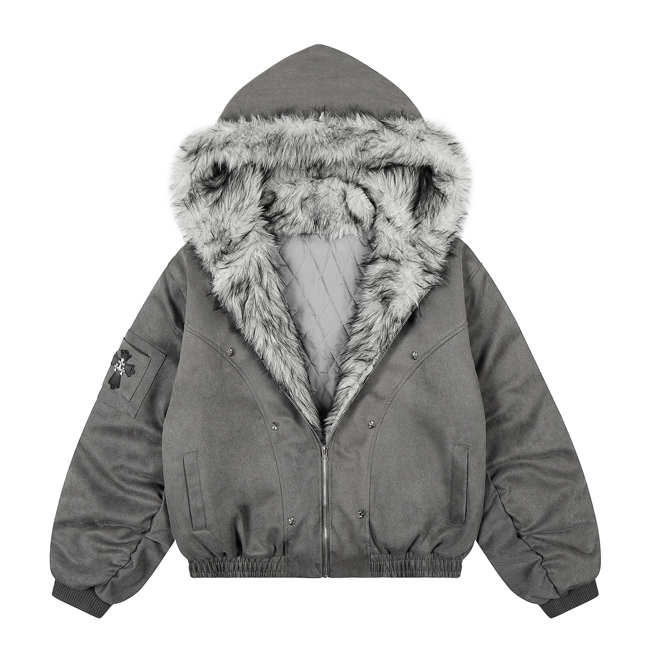 Omirad Faux-Fur Suede Jacket