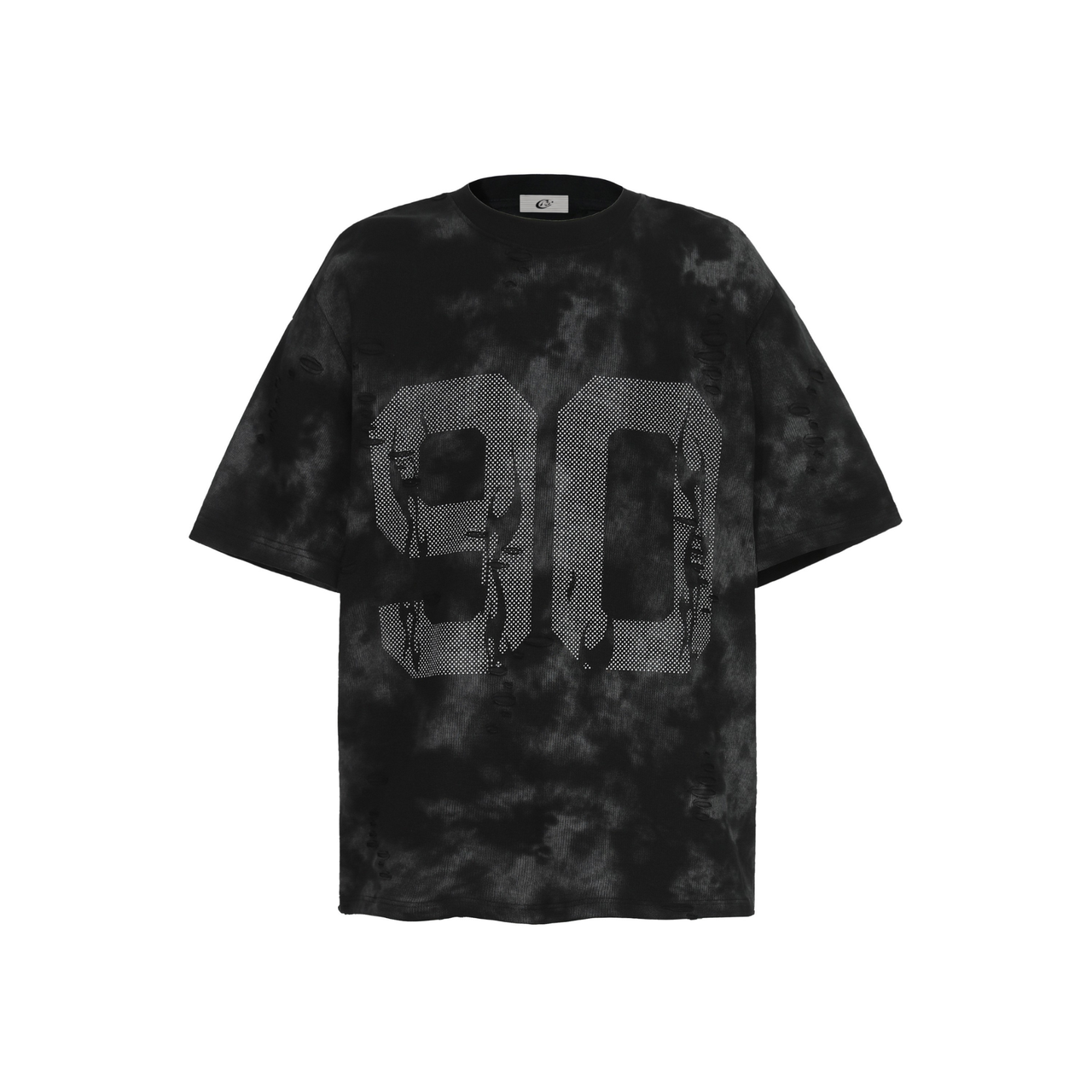 Omirad Marble-Wash Number Graphic Tee
