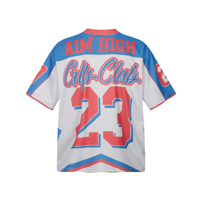 Printed Mesh Sports Tee