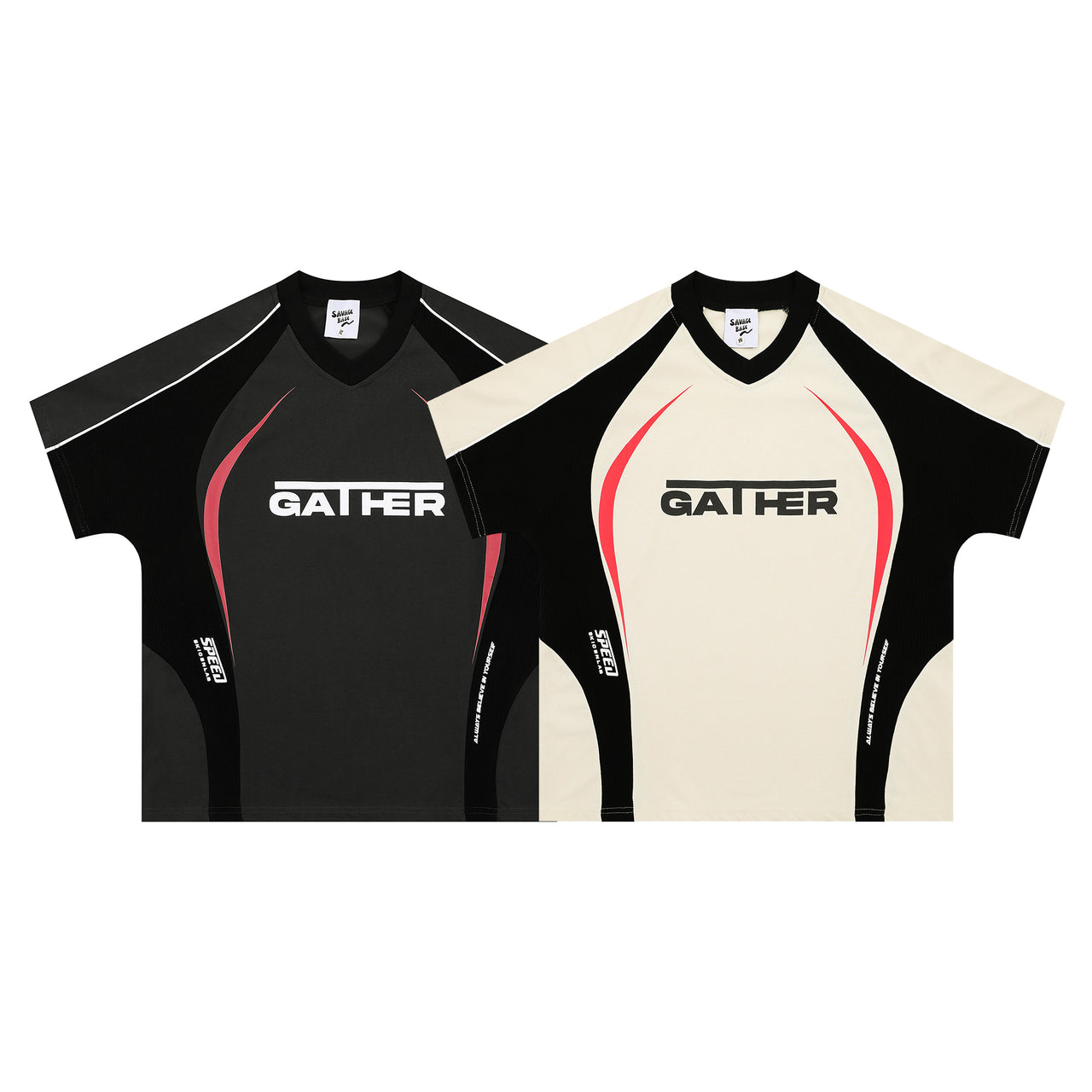 American Vintage Color Block Patchwork Tee