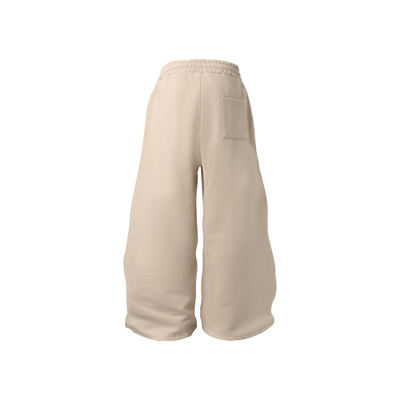 Omirad Fleece-Lined Retro Letter Wide-Leg Sweatpants