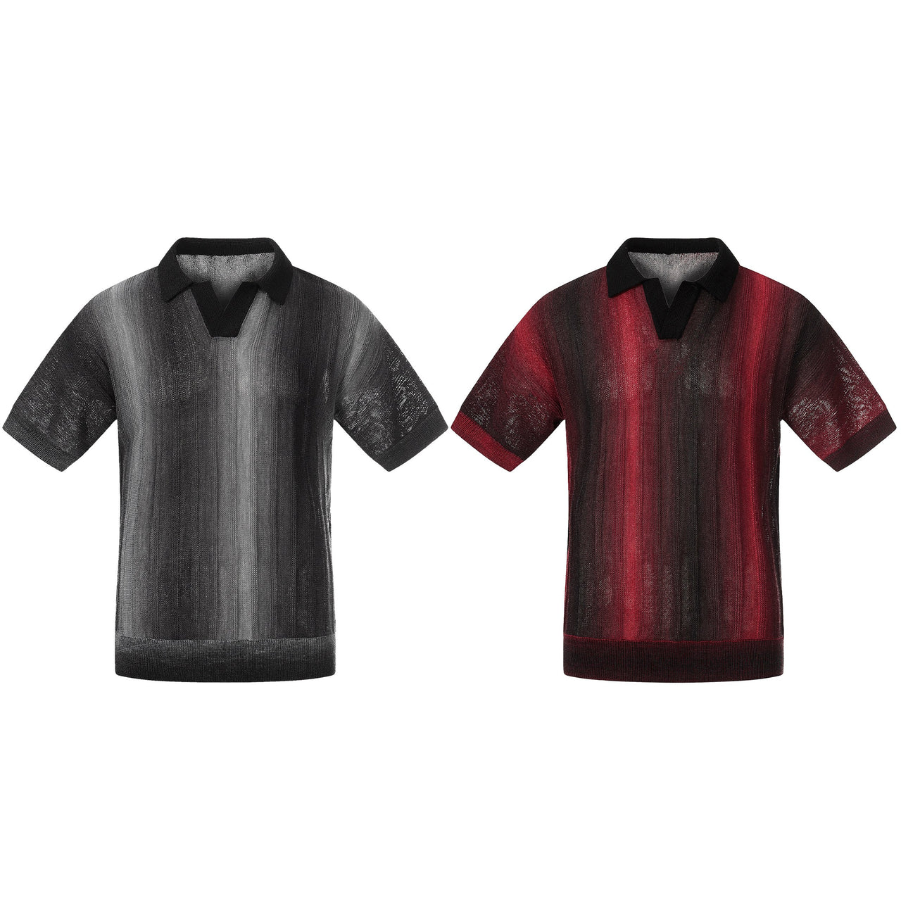Omirad “Gradient Knit Polo Tee”