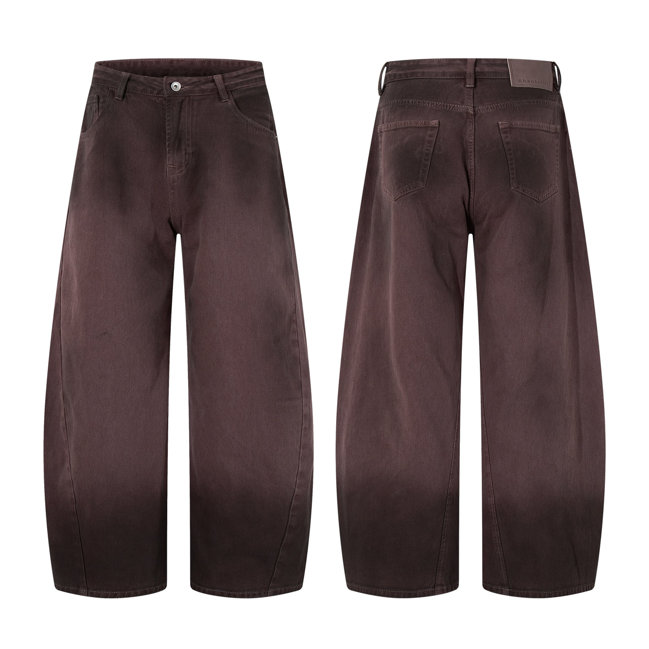 Vintage American Minimalist Curved-Leg Jeans