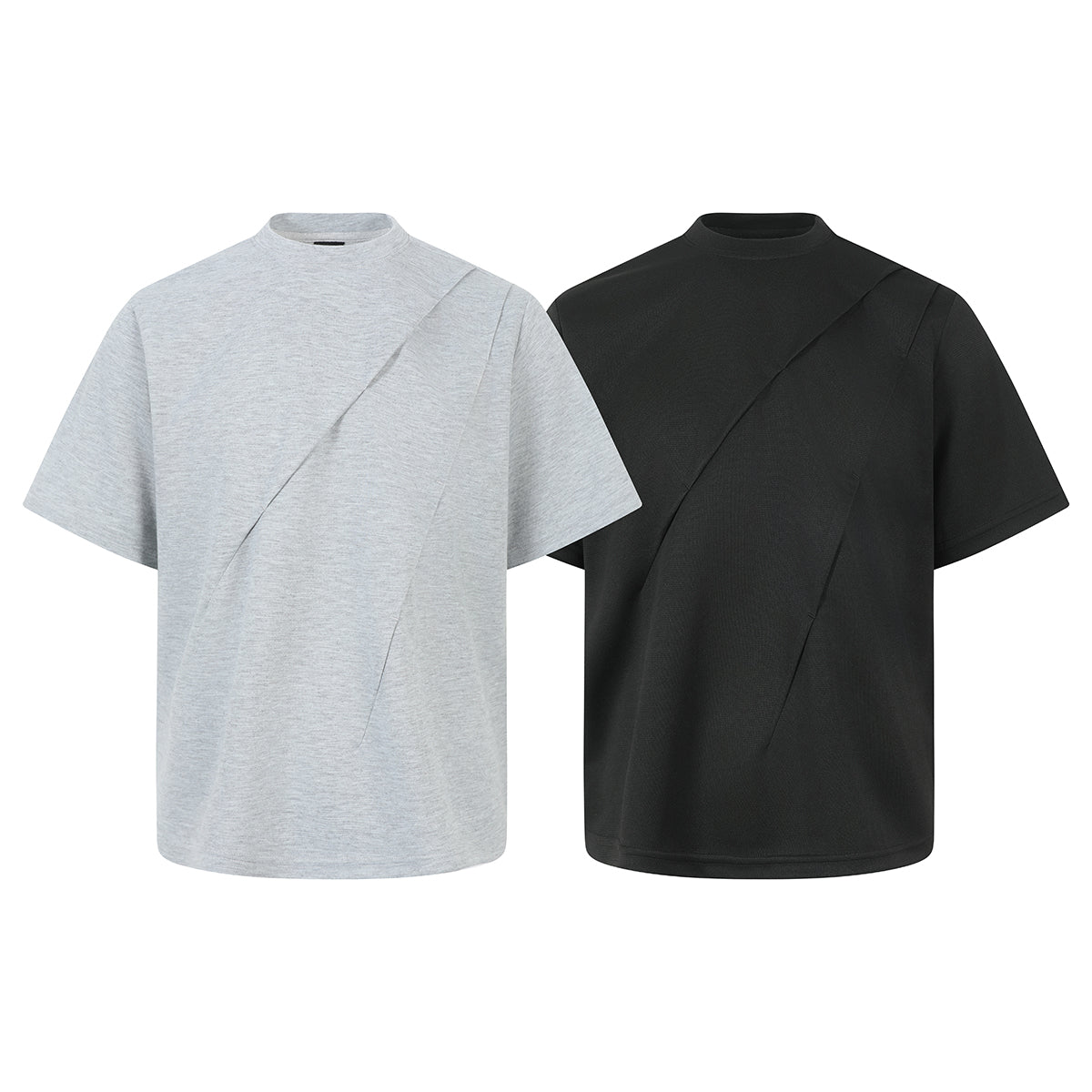 Omirad “Asym Cut” Sculpted Short-Sleeve Tee