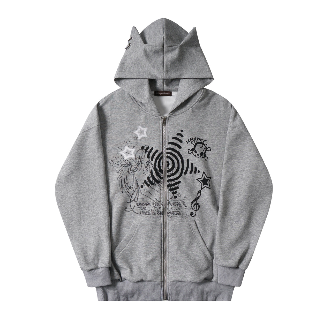 American Vintage Cartoon Printed Hoodie