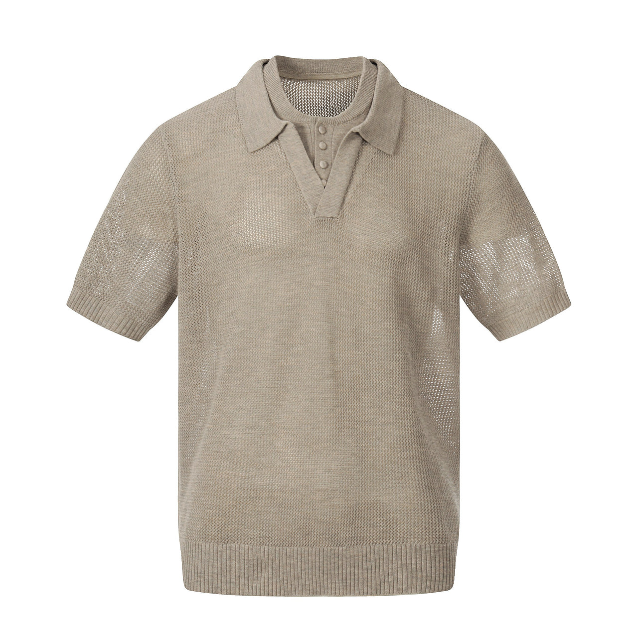 Omirad “Open Knit Polo Tee”