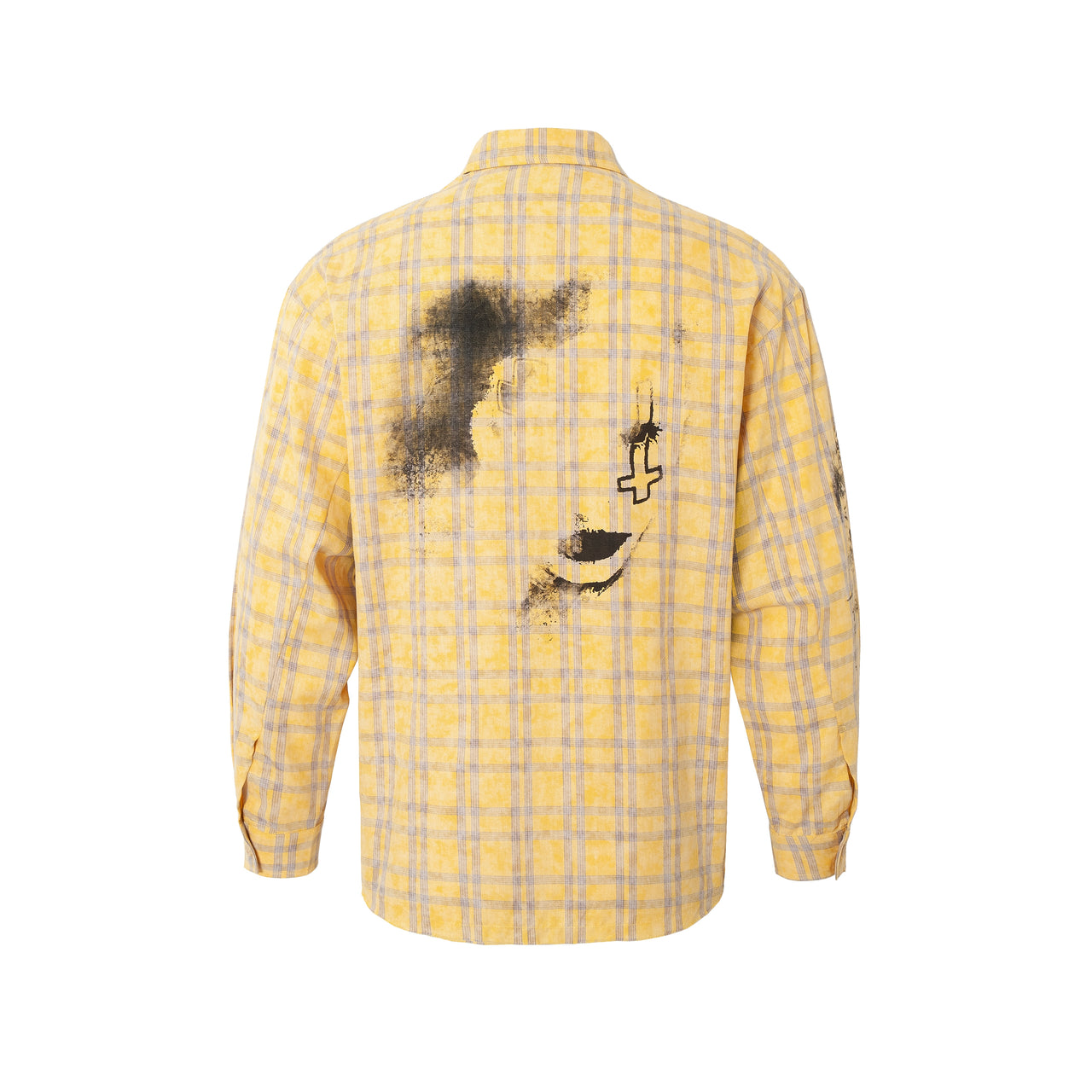 Hand-Painted Plaid Shirt