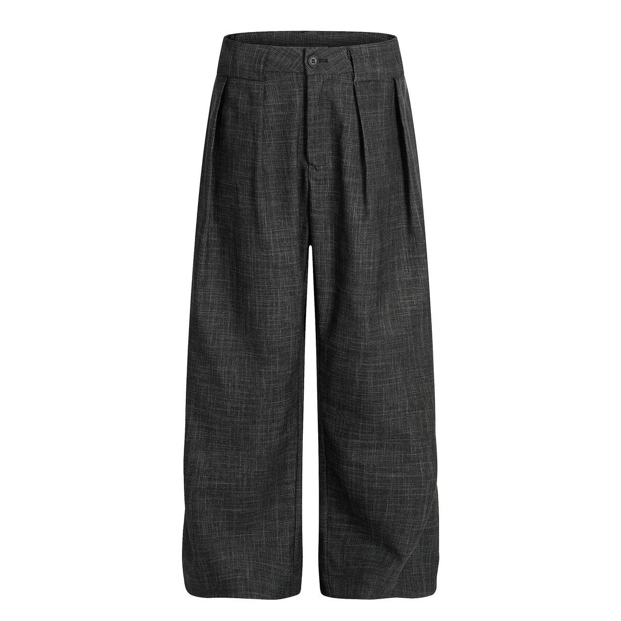 Omirad Textured Pleated Wide-Leg Trousers