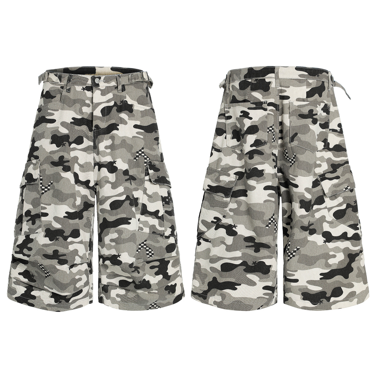 Vintage Camouflage Casual Shorts