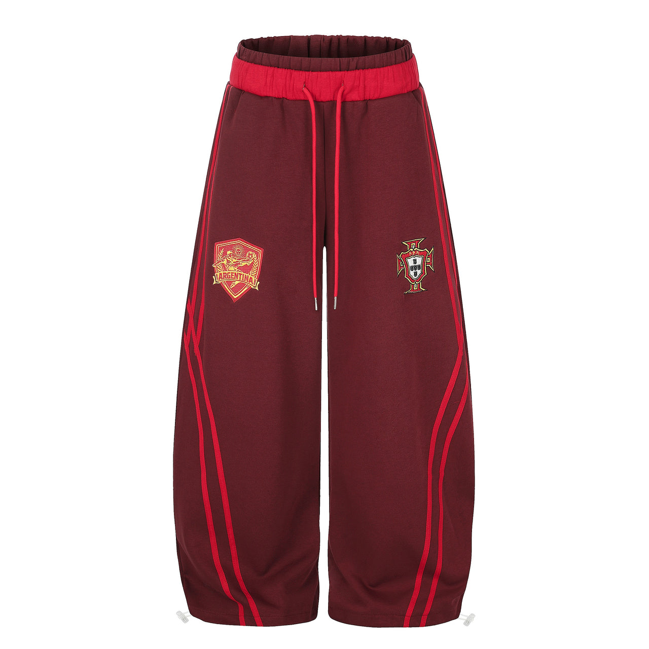 Omirad Soccer Crest Wide-Leg Track Pants
