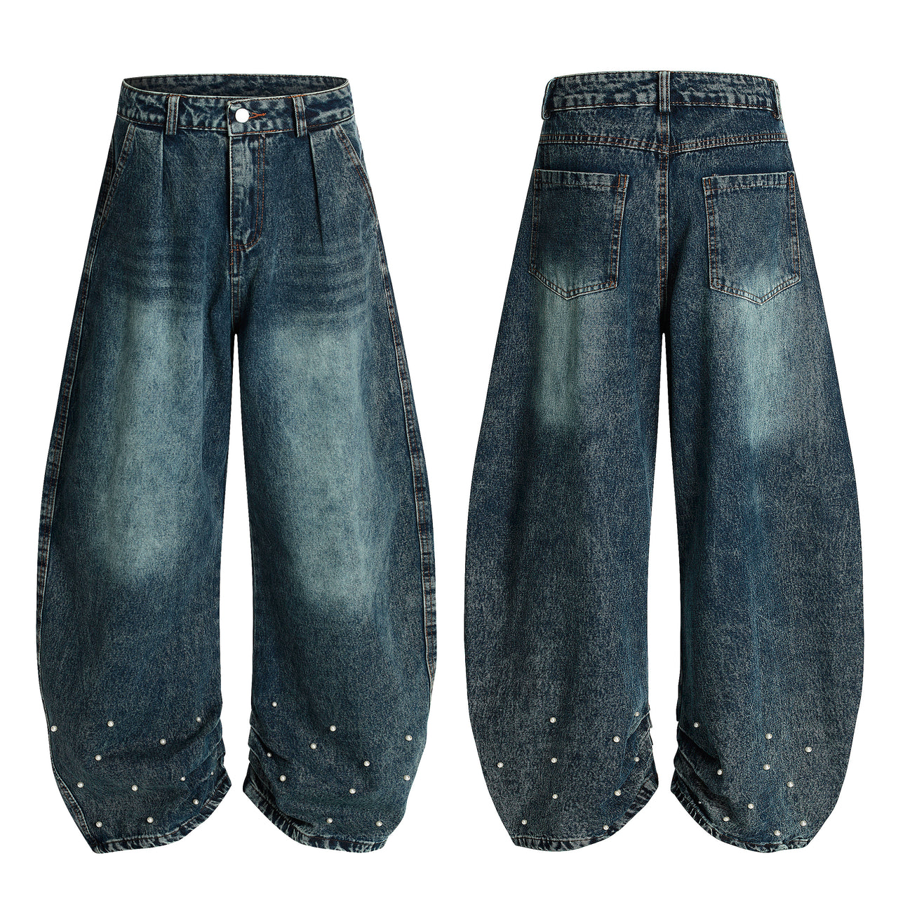 American Vintage Pearl-Embellished Jeans