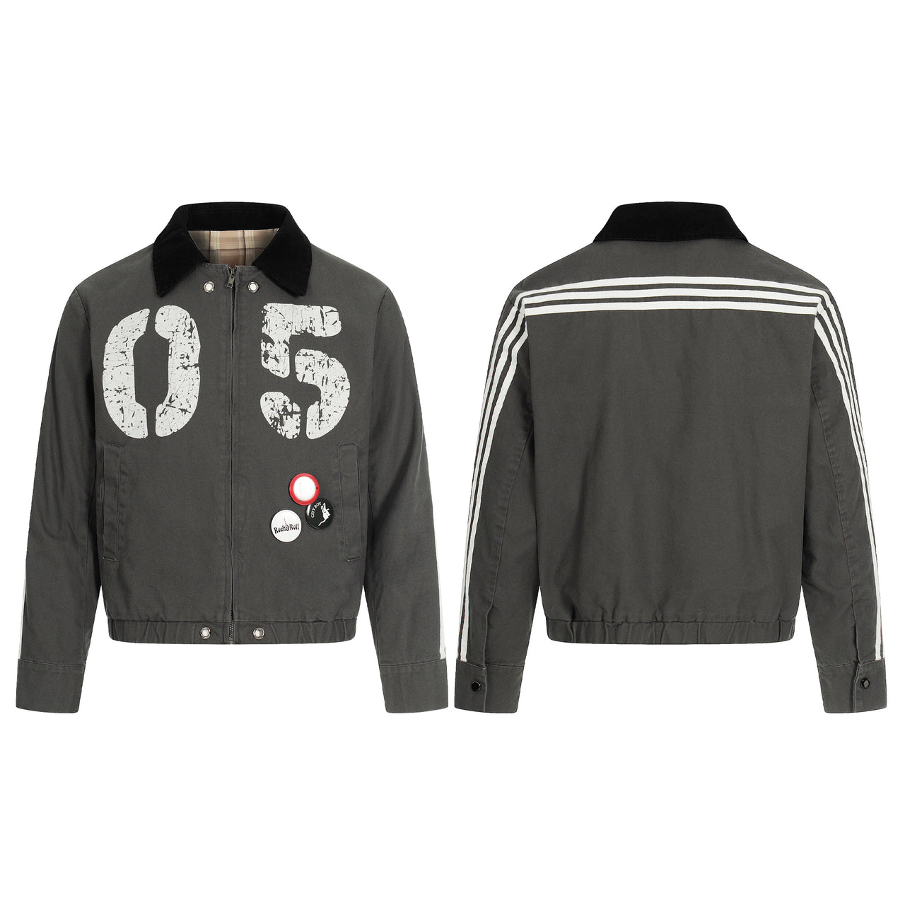 Omirad “05” Vintage Patch Bomber Jacket