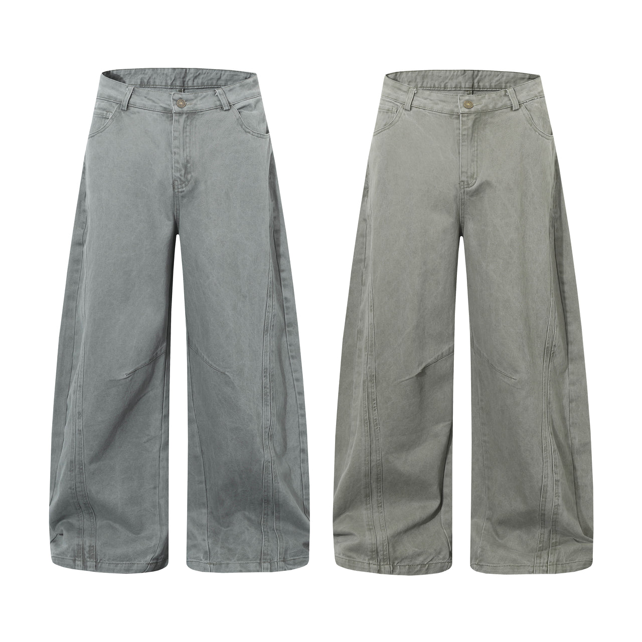 Omirad Vintage Washed Wide-Leg Jeans