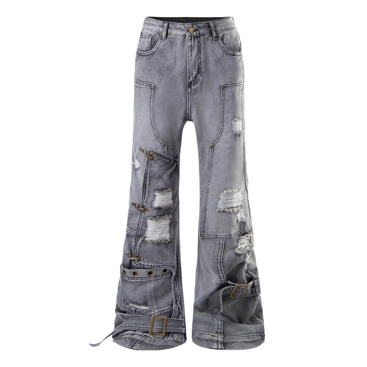 Omirad Distressed Flare Jeans