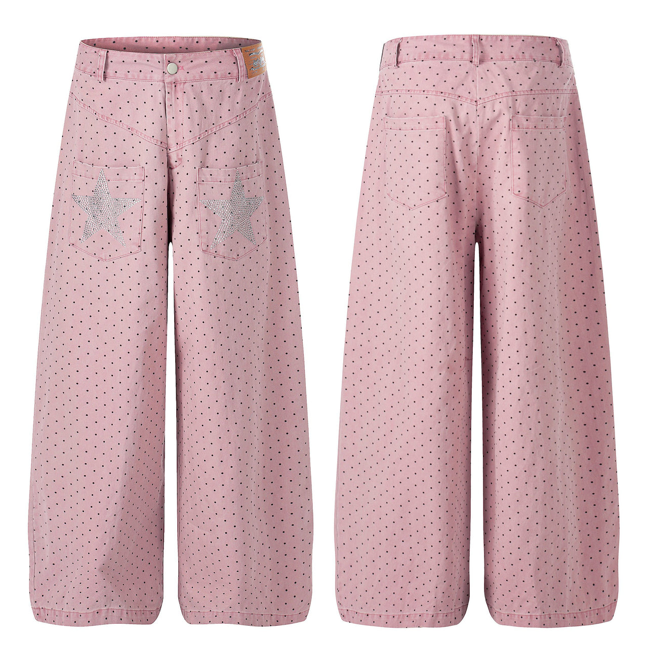 Omirad “Polka Star Wide-Leg Pants”