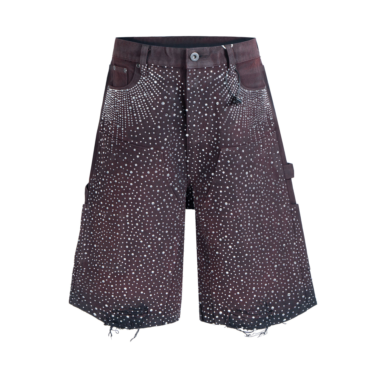 Omirad Studded Denim Shorts