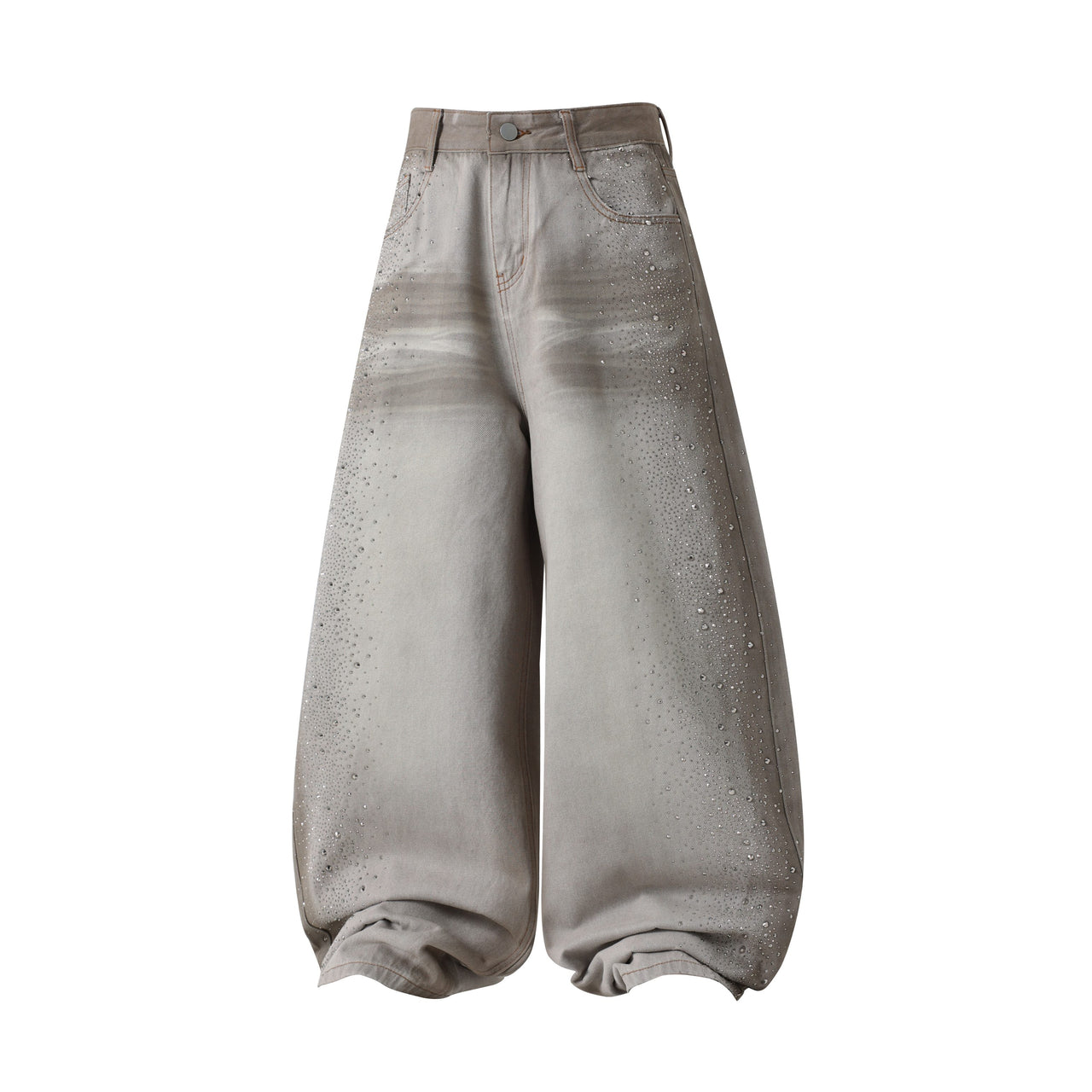 Omirad Washed Balloon Fit Denim Pants