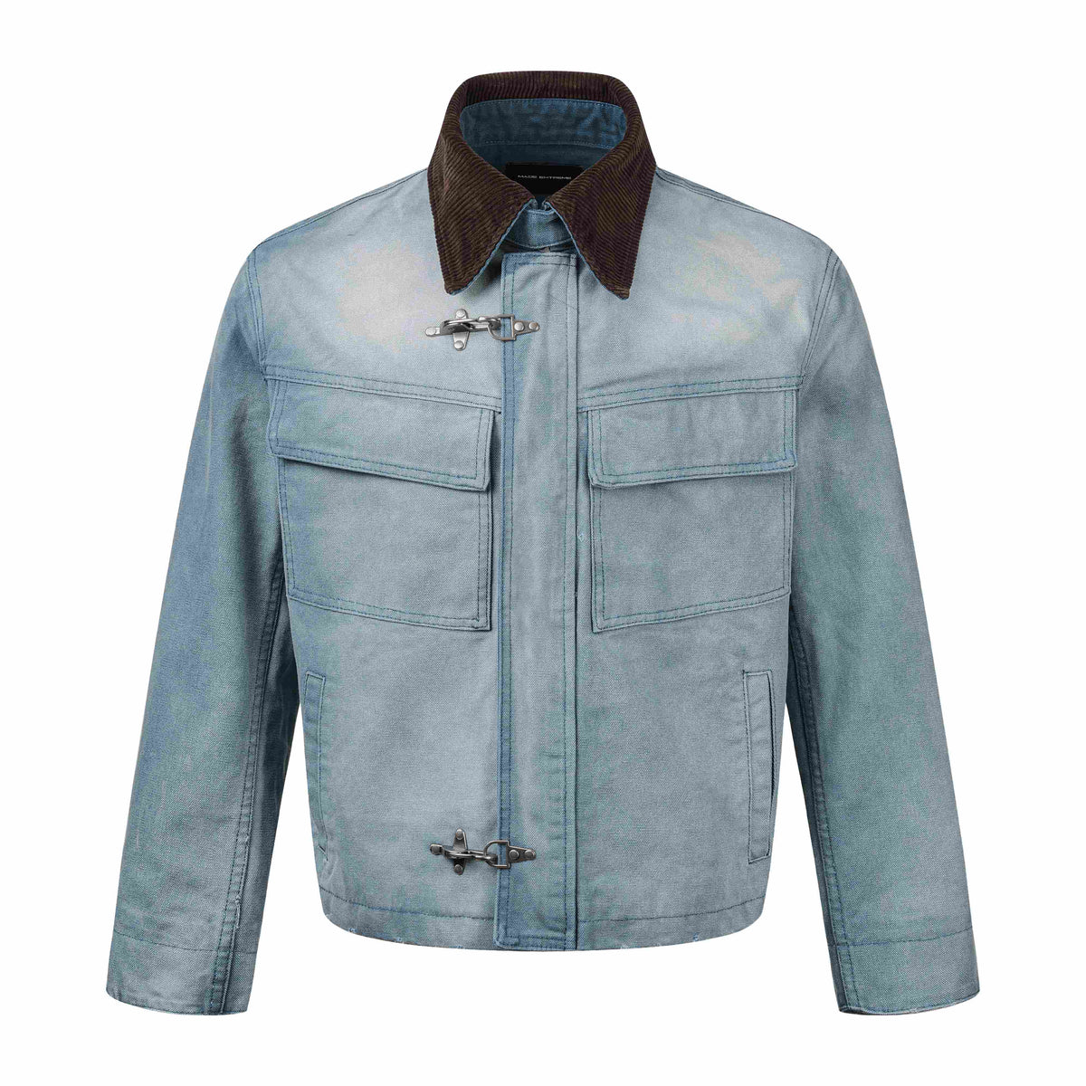 Omirad Contrast Corduroy Collar Utility Jacket