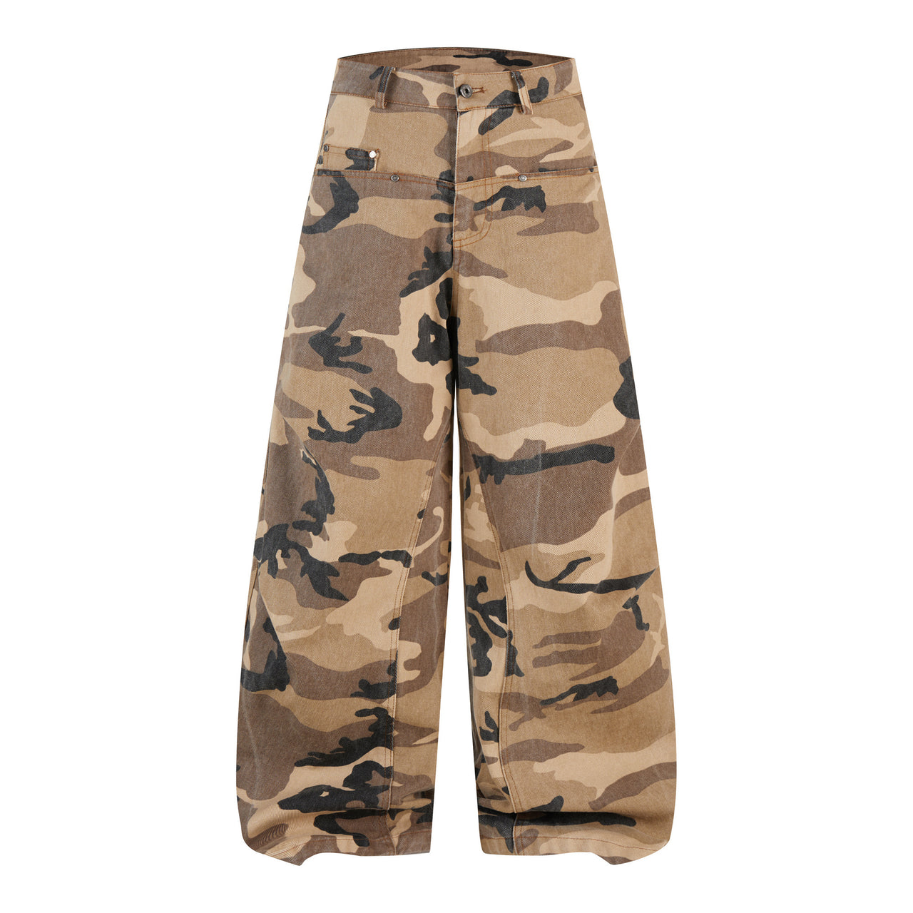 Omirad Desert Camo Barrel Jeans