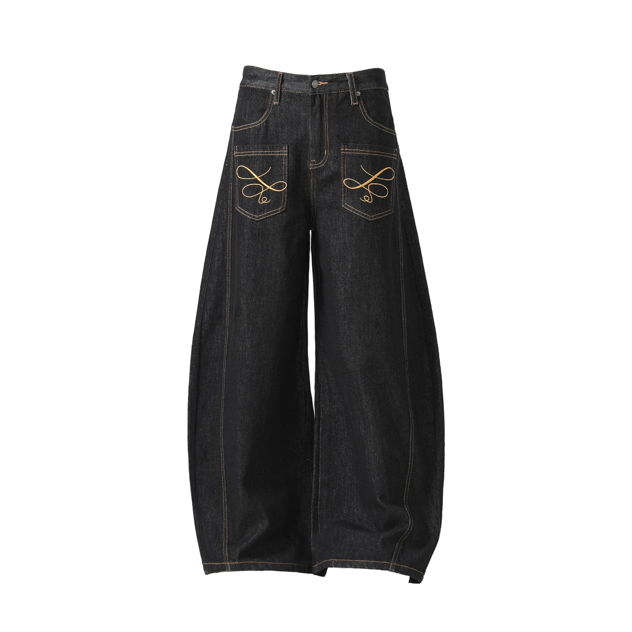 Embroidered Scimitar Jeans