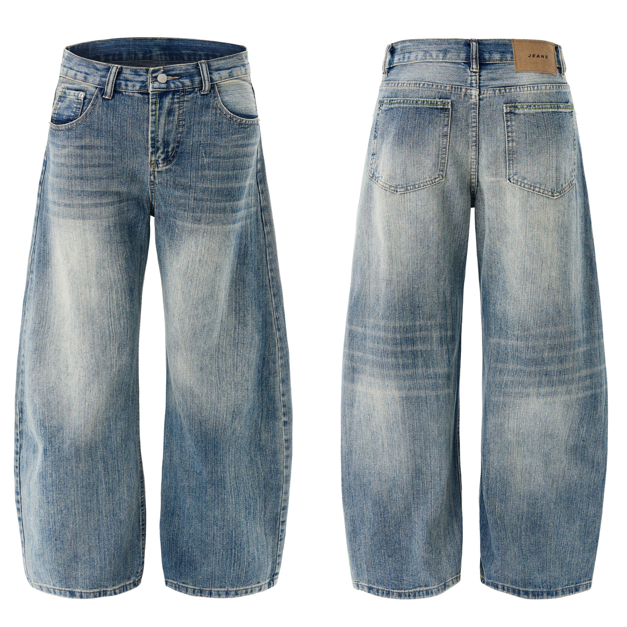 Omirad Vintage Fade Barrel Jeans