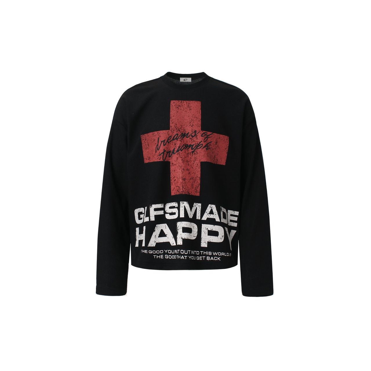 Omirad Cross Graphic Waffle Long Sleeve