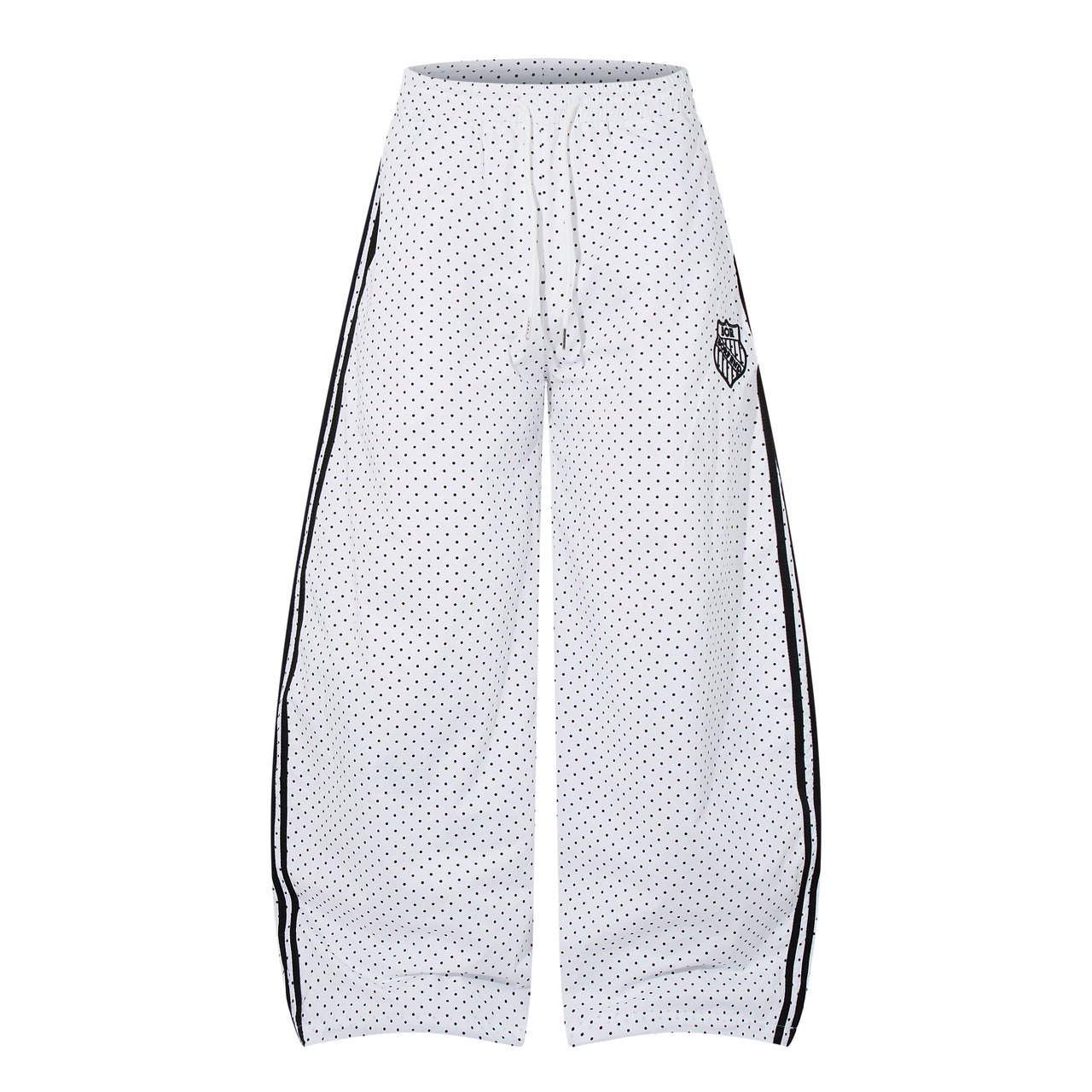 Omirad “Polka Mesh Wide-Leg Pants”
