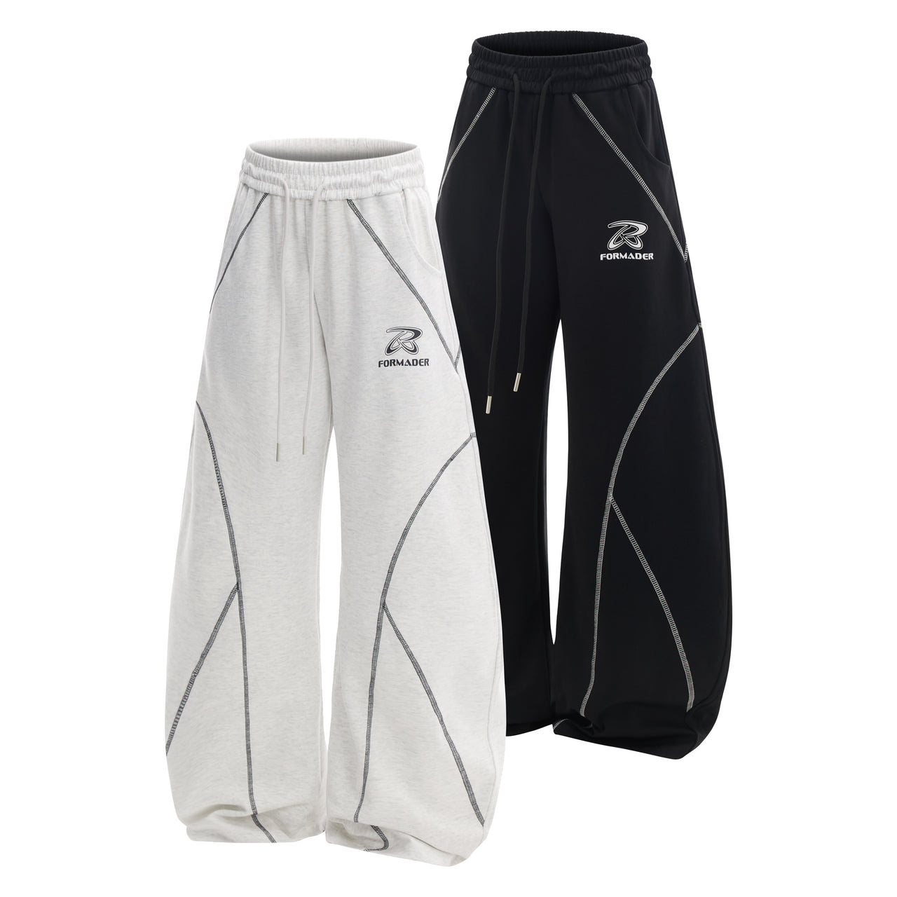 American Vintage Drawstring Straight Leg Casual Pants