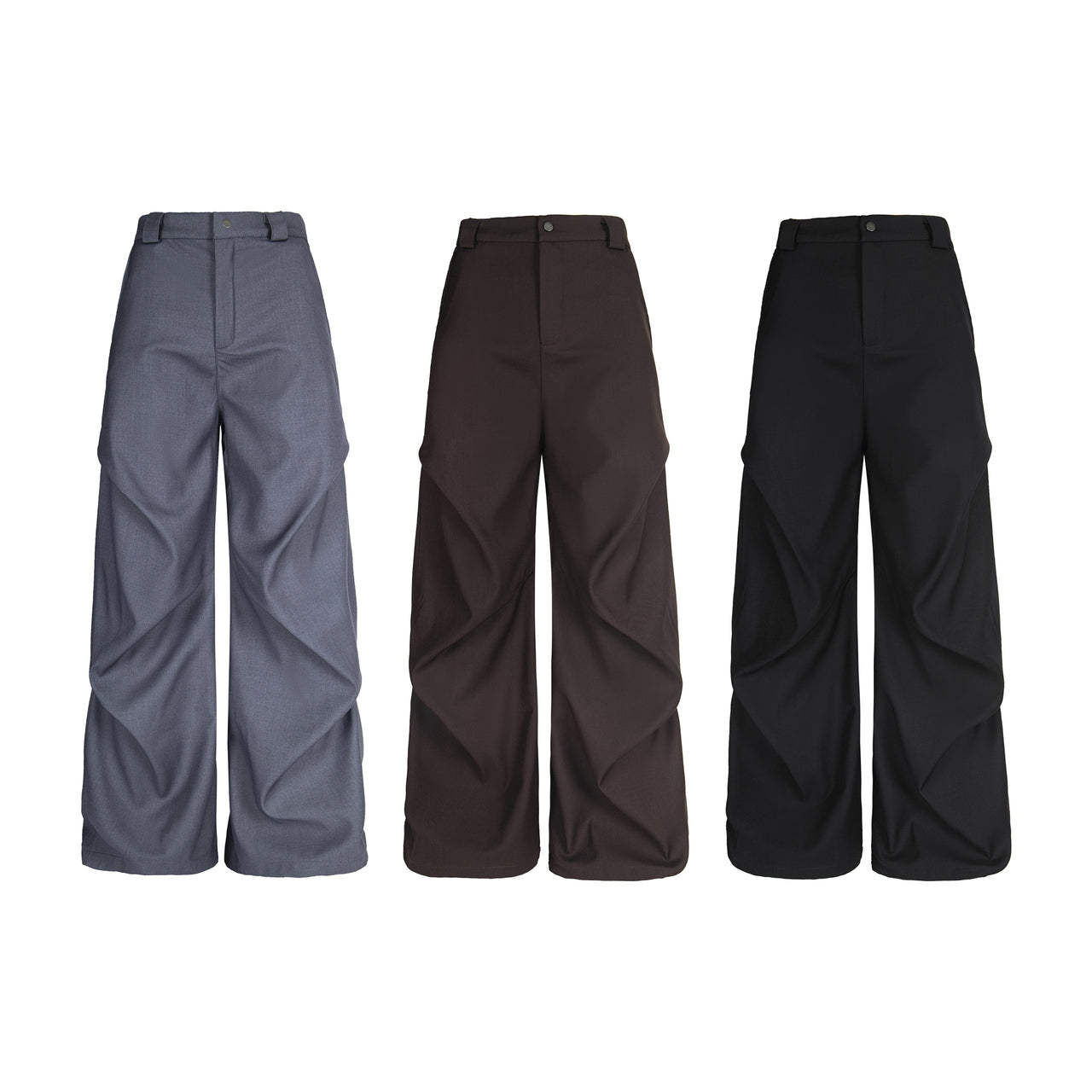 American Streetwear Ruffled Flare Casual Pants