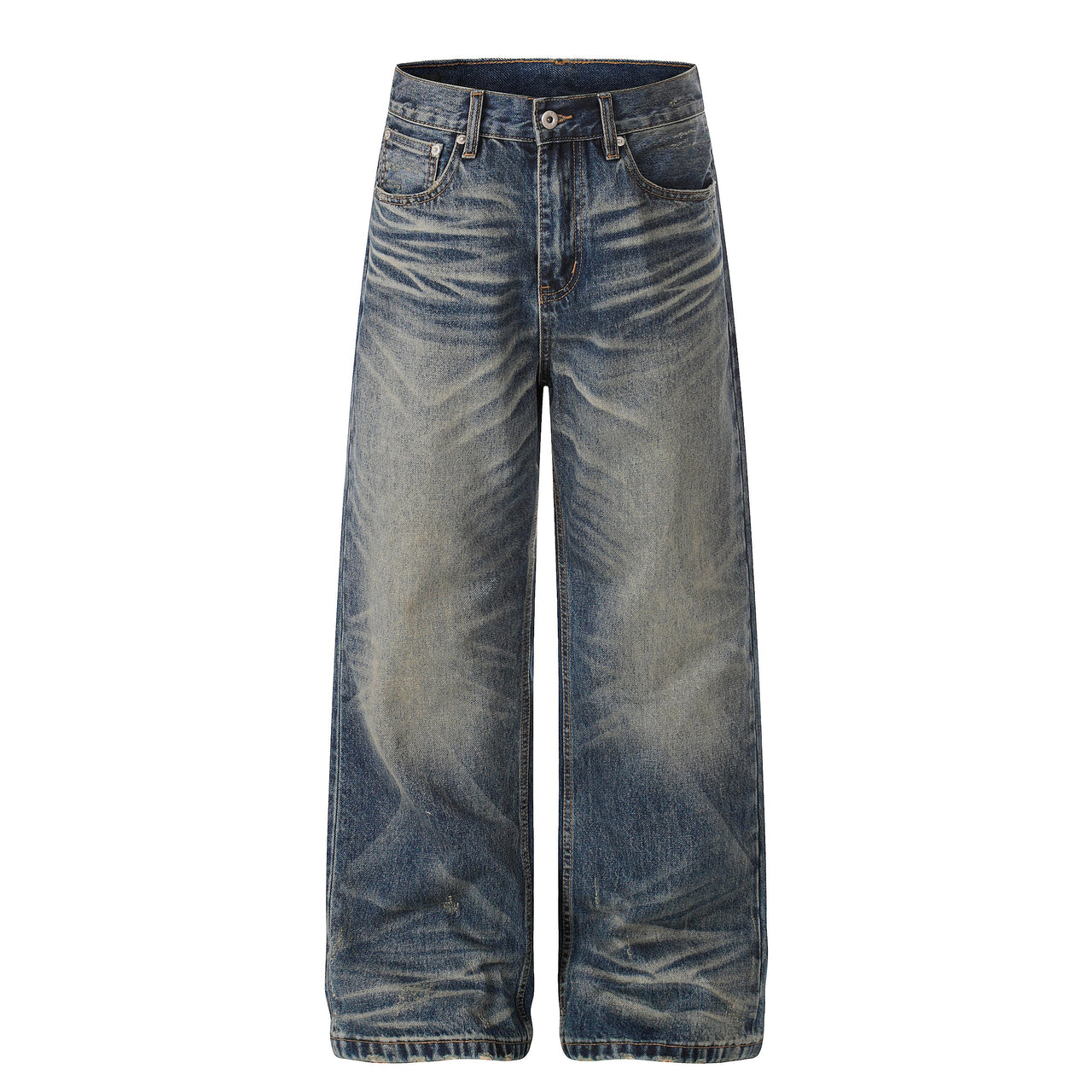 Omirad Vintage Wash Wide-Leg Jeans
