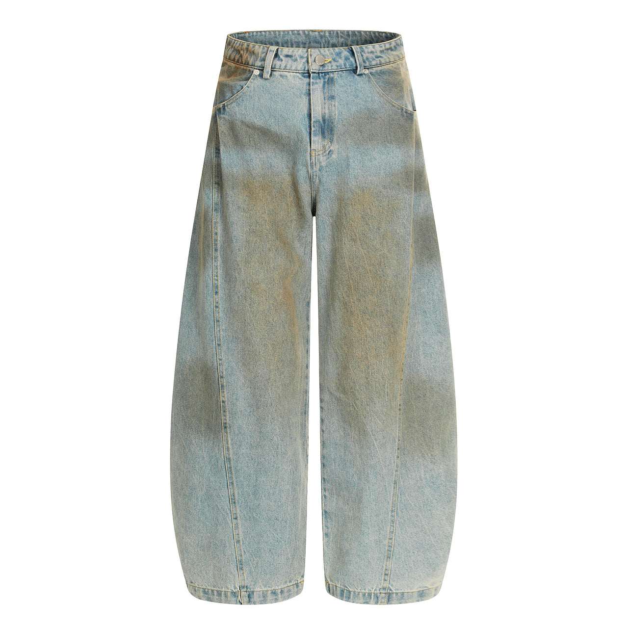 American Vintage Dirty Dye Curved Blade Jeans