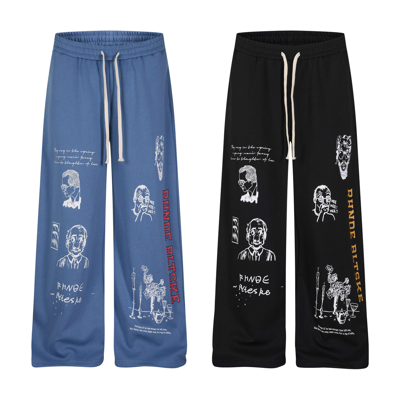 Omirad Rhnde Graphic Wide-Leg Sweatpants