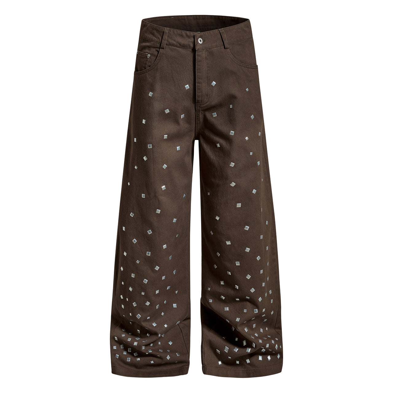 Omirad Stud Detail Wide-Leg Pants